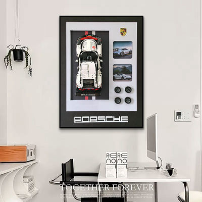Beautiful House Models Custom Size Sports Car Wall Display Frame in Post-modern Style
