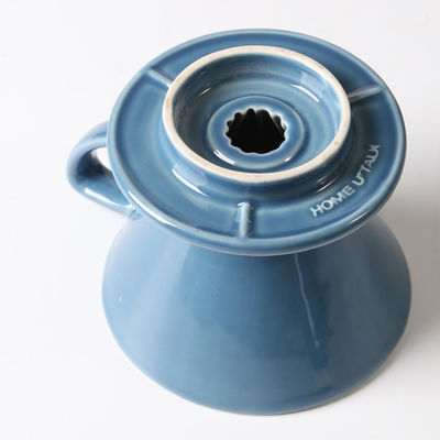 Unique Design Style Coffee Tea Tools Blue and White Ceramic Pour over Coffee Dripper