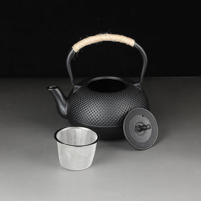 Japanese Cast Iron Tea Coffee Kettle Pot Set Perfect for Home Travel Black Accessories