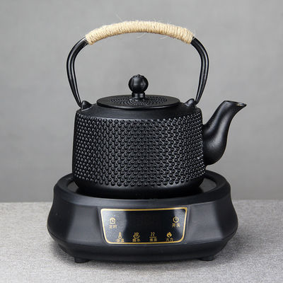 Japanese Cast Iron Tea Coffee Kettle Pot Set Perfect for Home Travel Black Accessories