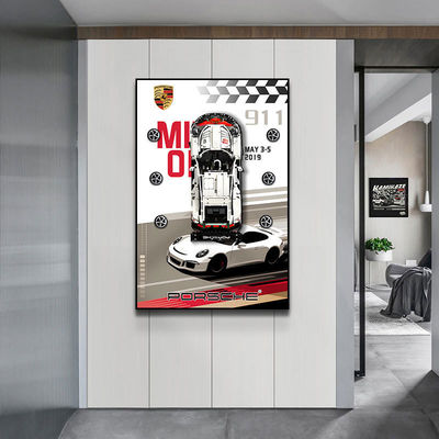 Creative Three-Dimensional Wall Murals Luxury Sports Car Background Hanging Painting