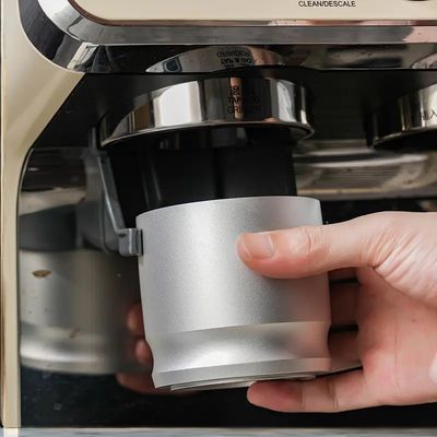 Restaurant Home Usage 58MM Aluminum Alloy Coffee Powder Collector Lid with Handle