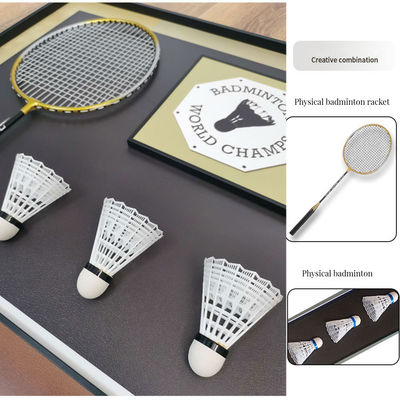 High Resolution Printing Modern Badminton Gymnasium Mural for Sports Venue Decoration