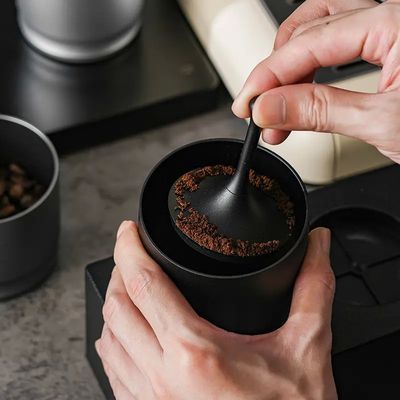 Powder Collector Matching Utensils with Coffee Milk Frother Mixer Stocked Handle