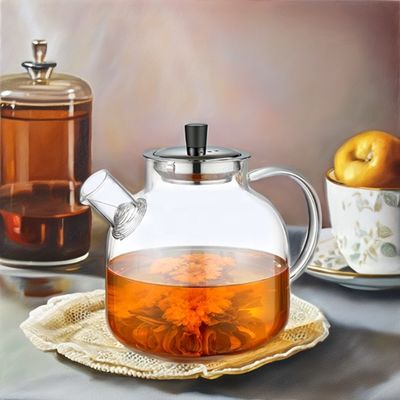 50 oz Clear Kettle Cup Set for Coffee Transparent and Logo Customize Logo Acceptable