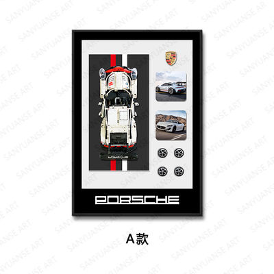 Customizable Modern Sports Car and Beautiful House Wall Display Frame for Home Office Hotel Decoration