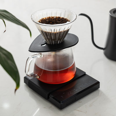 2024 Automatic Drip Weighing Balance Coffee Scale with Timer and Battery Capability