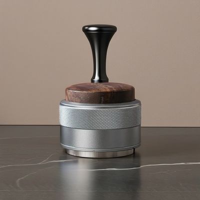 Adjustable Height Eco-Friendly Stainless Steel Coffee Dispenser with Walnut Decoration