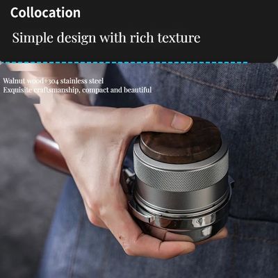 Adjustable Height Eco-Friendly Stainless Steel Coffee Dispenser with Walnut Decoration