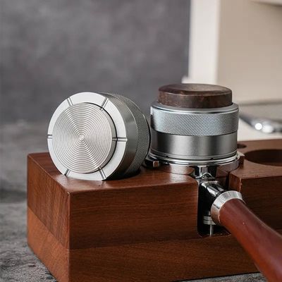 Adjustable Height Eco-Friendly Stainless Steel Coffee Dispenser with Walnut Decoration