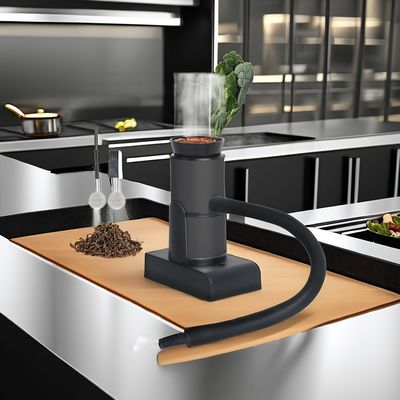 Compact Kitchen Tool for Infusing Woodchip Smoke into Forks Stocked Kitchen Ware Parts
