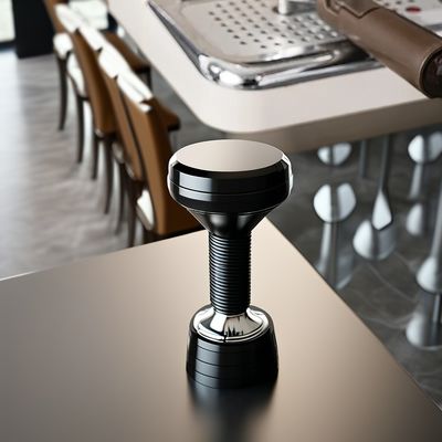 Barista 2-in-1 Eco-Friendly Silver Tamper Leveler Coffee Distributor for 51mm 53mm 58mm