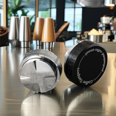 Customize Logo Acceptable Wood Coffee Dispenser Metal Kitchen Tool for Coffee Tampers