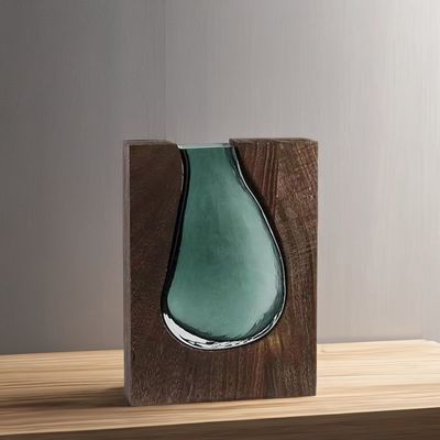 Retro White Square Ceramic Vase for Minimalistic Home Decor in Nordic Rustic Boho Style