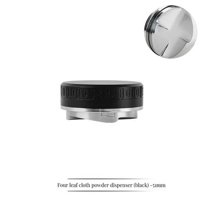 Dual Purpose Coffee Tool 2-in-1 Adjustable Height Stainless Steel Tamper and Dispenser