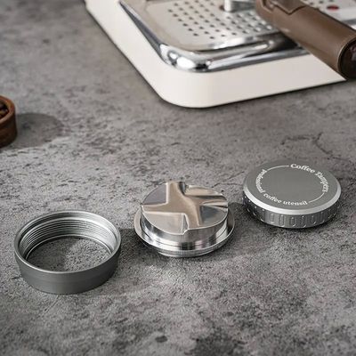 Adjustable Depth Eco-Friendly Coffee Dispenser and Espresso Tamper with Walnut Handle