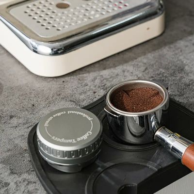 Adjustable Depth Eco-Friendly Coffee Dispenser and Espresso Tamper with Walnut Handle