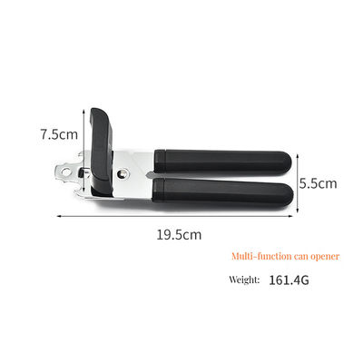 Ergonomic Multi-Function Manual Can Bottle Opener with Custom Size and Silicone Metal