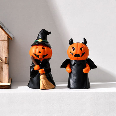 Ghost Resin Halloween Decorations Customized Size Pumpkin Head Devil Ornament for Home