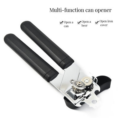 Ergonomic Multi-Function Manual Can Bottle Opener with Custom Size and Silicone Metal