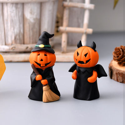 Ghost Resin Halloween Decorations Customized Size Pumpkin Head Devil Ornament for Home
