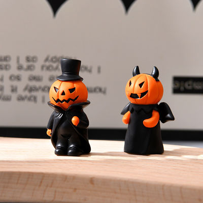Ghost Resin Halloween Decorations Customized Size Pumpkin Head Devil Ornament for Home