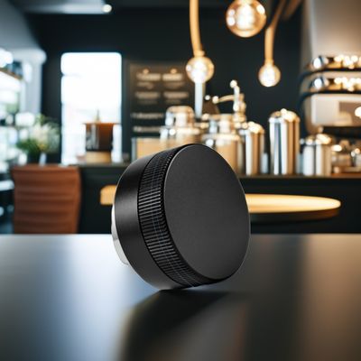 Silver Adjustable Depth Metal Espresso Dispenser for Eco-Friendly Coffee Grind Leveling
