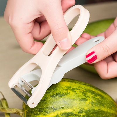 Pressing Function Metal 2-in-1 Peeler Slicer Zester for Fruits and Vegetables