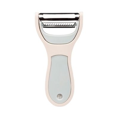 Pressing Function Metal 2-in-1 Peeler Slicer Zester for Fruits and Vegetables