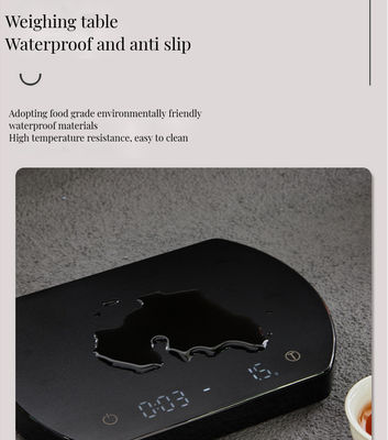 3000g Drip Coffee Scale 0.1g Electronic Coffee Weighing Scale with Tare and Timer Unit