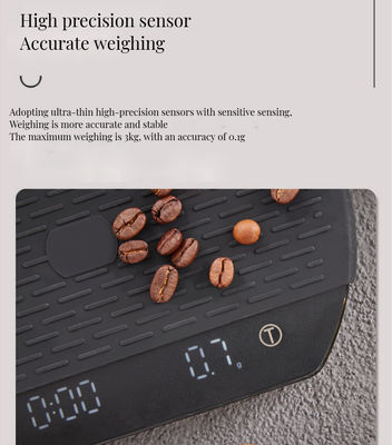 Pour-Over Kitchen Electronic Scale with Timer Sustainable and User-Friendly Design