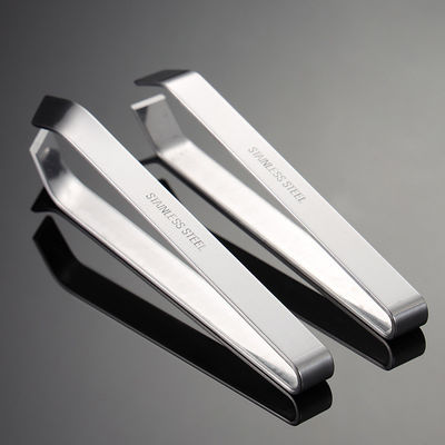 Stainless Steel Fishbone Removal Tweezers and Bamboo Clamp Tool for Melamine Utensils
