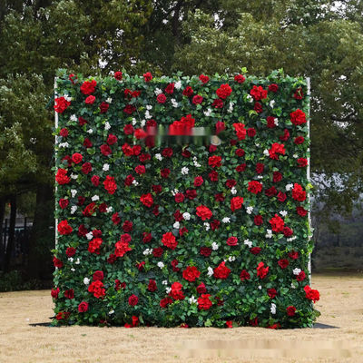 Add Elegance to Your Events with 8ft 3D Cloth Flower Wall and Artificial Green Plants