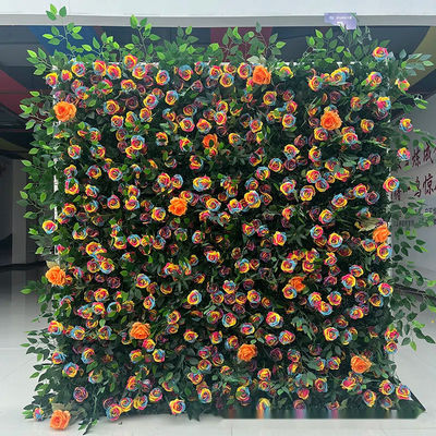 Add Elegance to Your Events with 8ft 3D Cloth Flower Wall and Artificial Green Plants