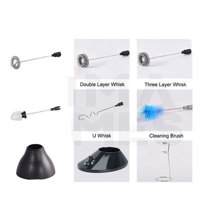HIMATIMES Custom Color Milk Frother Rechargeable Portable for Any Whisk Selection