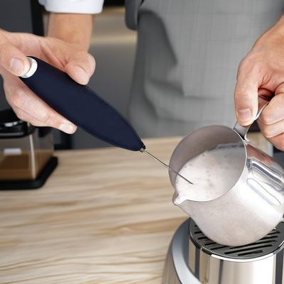 2023 Battery Operated Stainless Steel Whisk Electric Coffee Frother for Milk Frothing