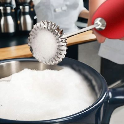 2023 Battery Operated Stainless Steel Whisk Electric Coffee Frother for Milk Frothing