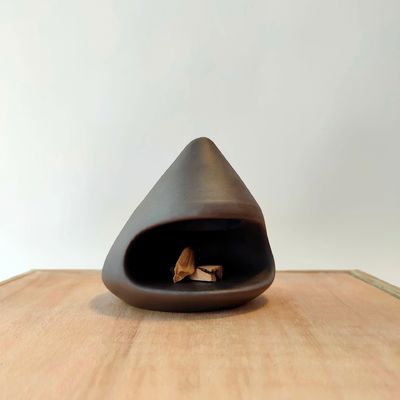 Metal Lotus Leaf Backflow Incense Burner with Smoke Back Flow Cones and Customized Color