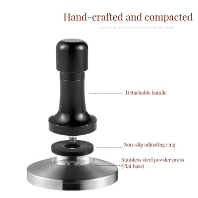 Adjustable Pressure 58.35mm Stainless Steel Espresso Tool for Coffee Powder Pressing