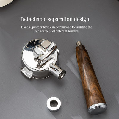 Solid Wood Handle Coffee Tea Tools with Universal Replacement Bottomless Sour Branch