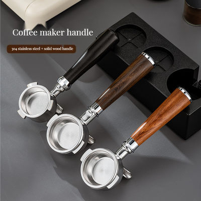 Solid Wood Handle Coffee Tea Tools with Universal Replacement Bottomless Sour Branch
