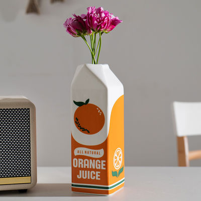 Modern Ceramic Vase in Small Size for Outdoor Spaces and Creative Floral Arrangements