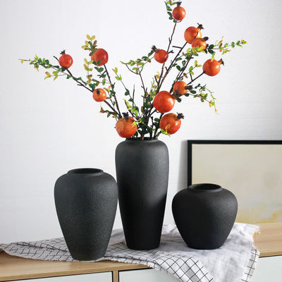 Ceramic Vase Irregular Shape for Chinese Style Flower Arrangement and Tabletop Garden