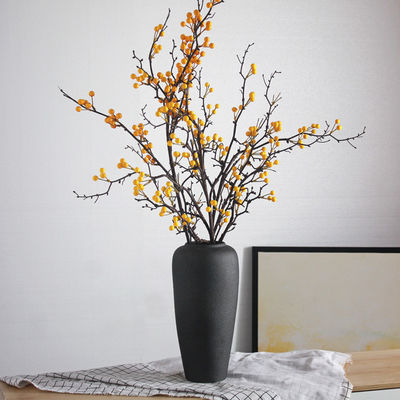 Ceramic Vase Irregular Shape for Chinese Style Flower Arrangement and Tabletop Garden