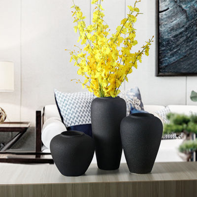 Ceramic Vase Irregular Shape for Chinese Style Flower Arrangement and Tabletop Garden
