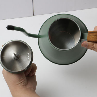 Stainless Steel Hand Brewer Pour over Coffee Kettle with Gooseneck Design Metal Body 1 Set