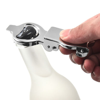 Elegant Custom Color Multifunction Wine Beer Opener with Built-In Champagne Stopper