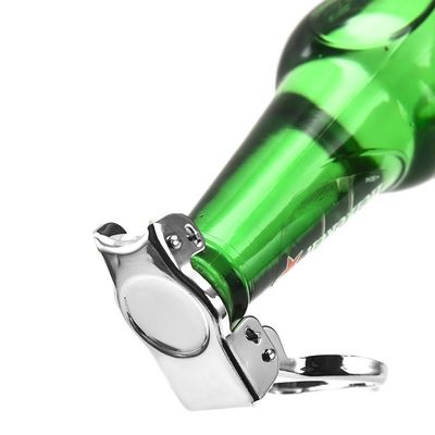 Custom Logo Stainless Steel Multifunction Wine Beer Bottle Opener and Champagne Stopper