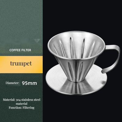 Unbreakable Stainless Steel Dripper for Milk Tea Portable Handle Foam Maker Included