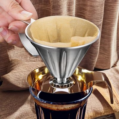 Stainless Steel Coffee Filter Stand for Home Eco-Friendly Afternoon Tea Accessory